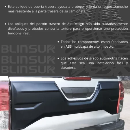 Tailgate Applique Para Toyota Hilux 2017 - 2023 - Image 3