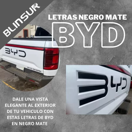 Letras Negro Mate Tapa Dmo Byd Shark 2025 - Image 3