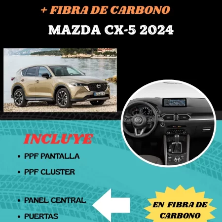 Kit Protector En Ppf Y Fibra De Carbono Mazda Cx5 2024 - Image 3