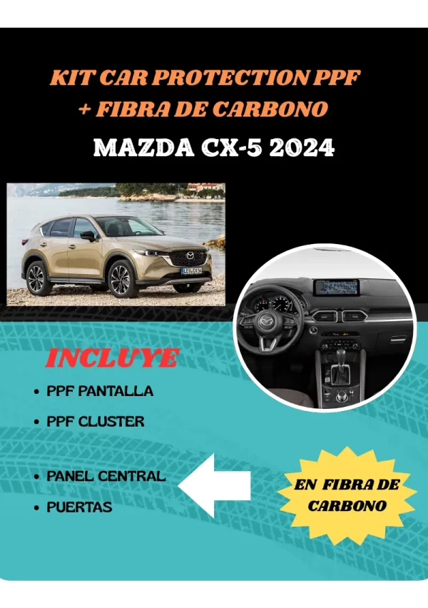 Kit Protector En Ppf Y Fibra De Carbono Mazda Cx5 2024