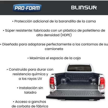 Bed Liner Sobre Riel Mitsubishi L200 2016 - 2022 + Pro-form - Image 3