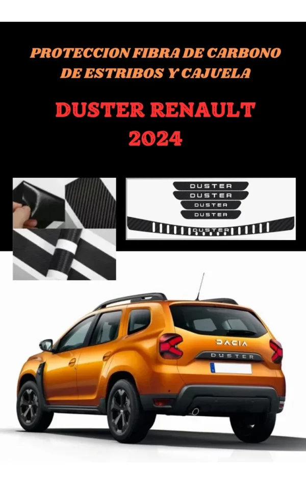 Protección De Estribos Y Cajuela Para Duster Renault 2024