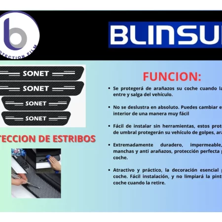 Sticker Protección De Estribos Puertas Kia Sonet - Image 3