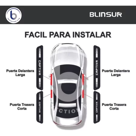 Protección De Estribos Puertas  Compatible Chevrolet Captiva - Image 3