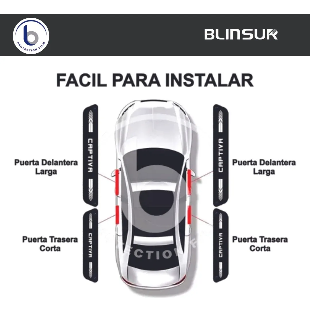 Protección De Estribos Puertas  Compatible Chevrolet Captiva - Image 3
