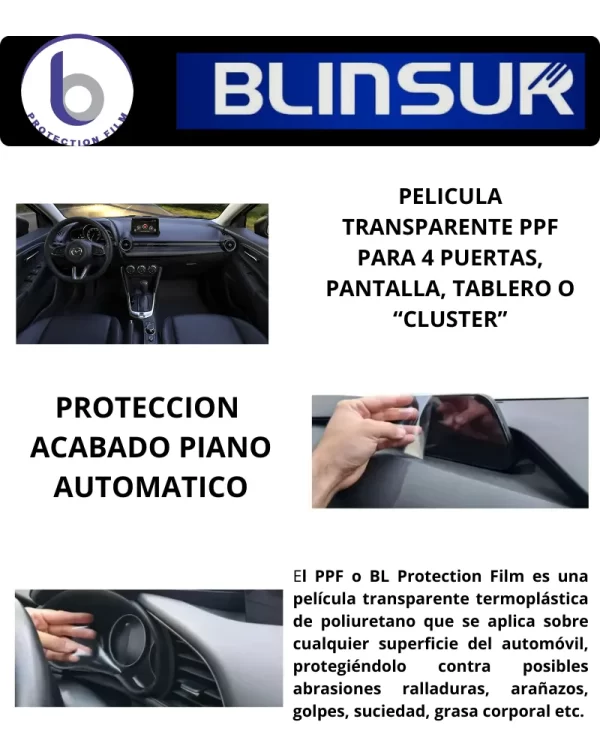 Kit Proteccion Ppf Para Acabado Piano Mazda 2 2024