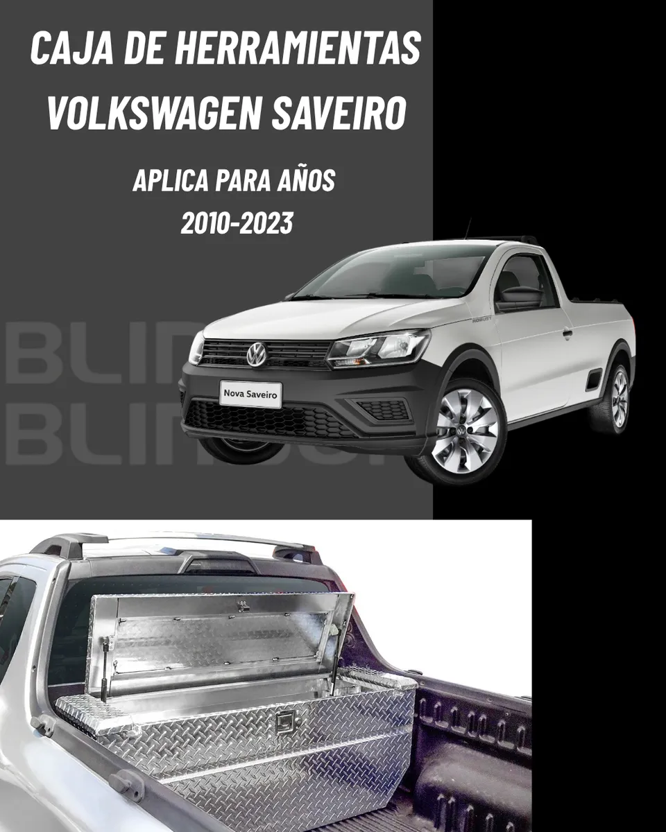 Caja Herrmientas Saveiro 2010 - 2024 C/laterales Fijos Cab/s - Image 3