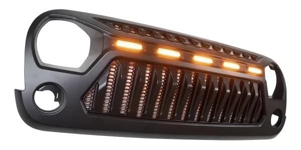 Parrilla Angry Enojado Con Led Jeep 2007-2018 Rejilla-barra