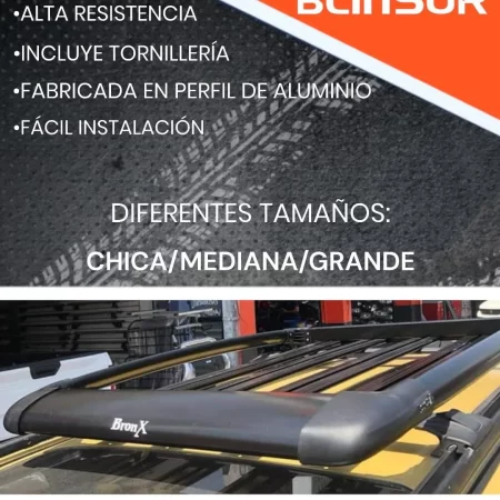 Canastilla Portaequipaje Bronx Chica 98cm X 1.27m Negra - Image 3