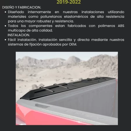 Spoiler Tapa Batea Airdesign Chevrolet Silverado 2019-2022 - Image 3