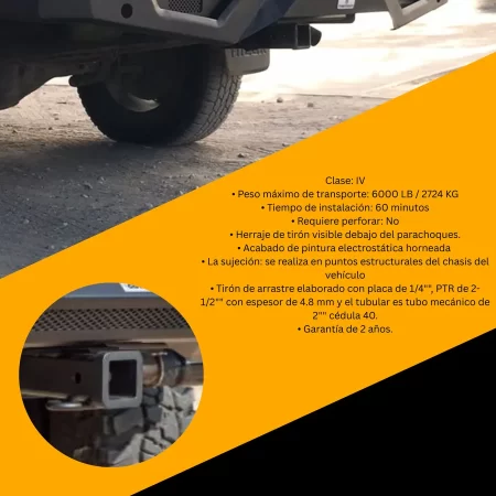 Tiron Jalon De Arrastre Toyota Hilux 2005 - 2022 Solden - Image 3