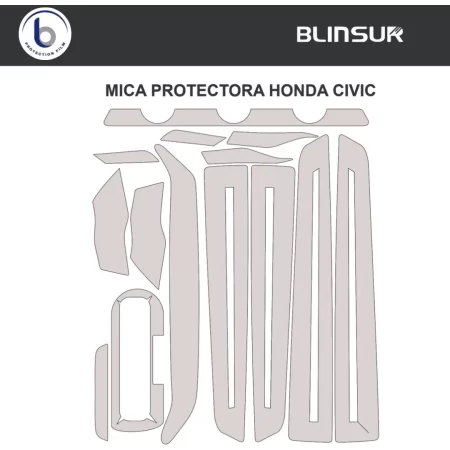 Protección Ppf Interior, Compatible Con Honda Civic - Image 3