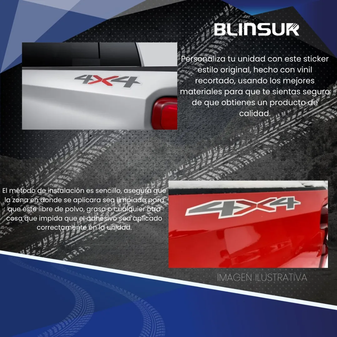 Sticker Calcomanía 4x4 Silverado Vinil Calca Batea - Image 3
