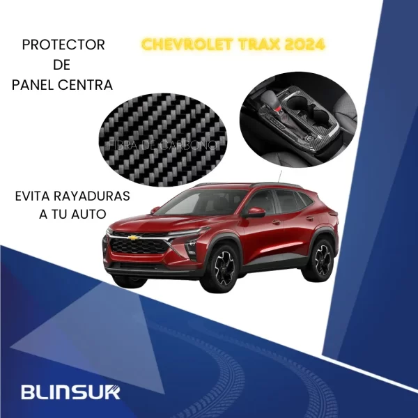 Sticker Fibra De Carbono Panel Central Para Trax 2024