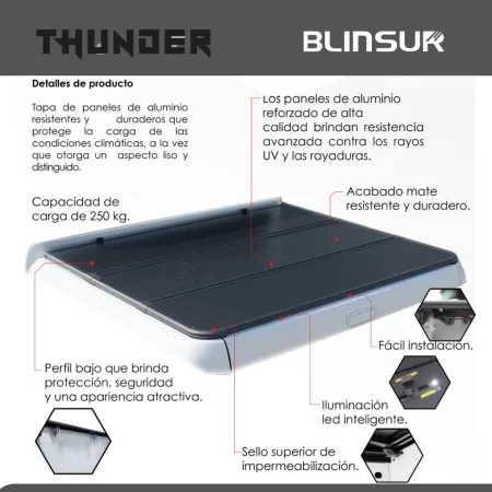 Tapa Cubre Batea Tri Fold Ford F-150 2015 - 2019 - Image 3