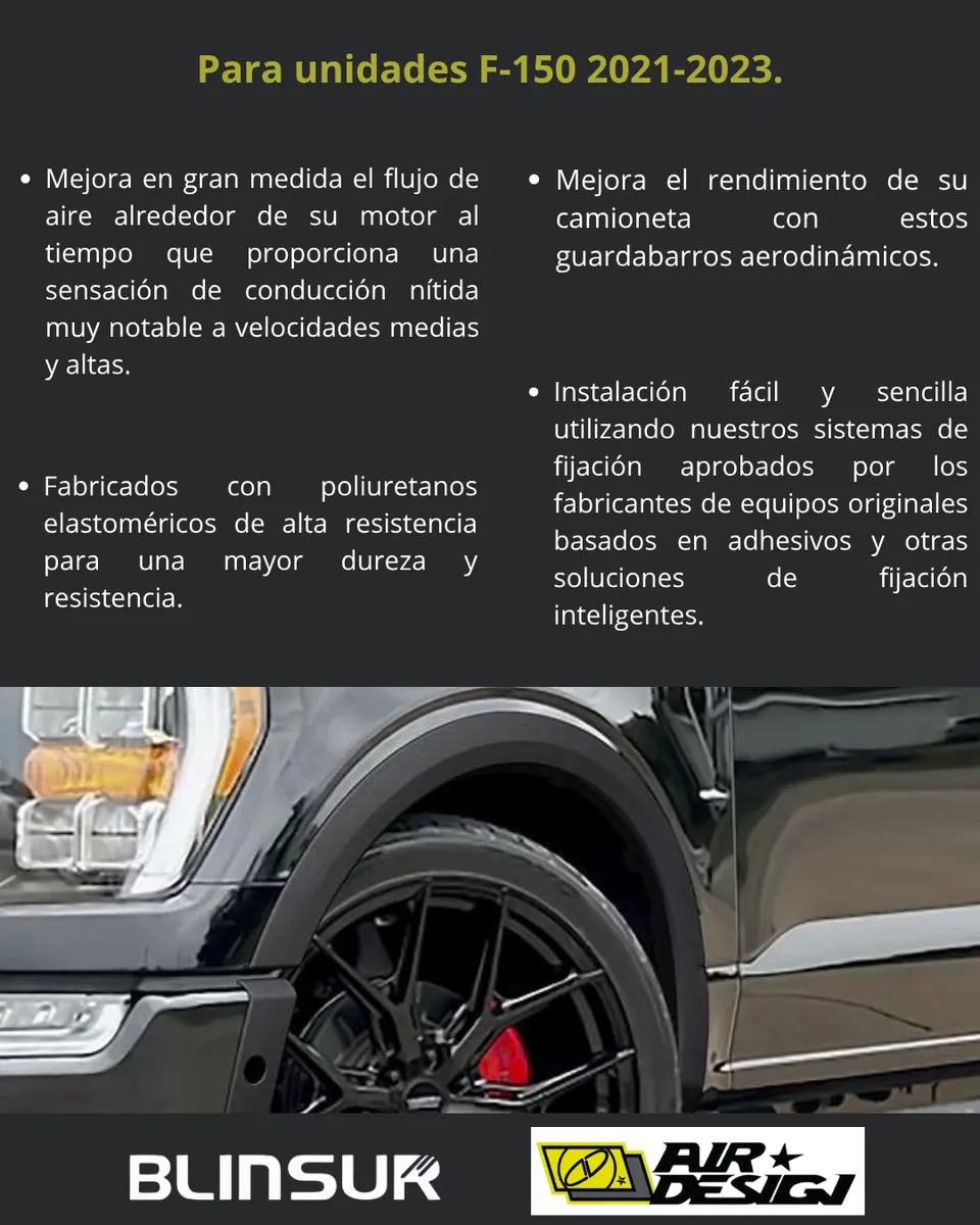 Juego De Cantoneras Tipo Oe Ford F-150 2021-2023 - Image 3