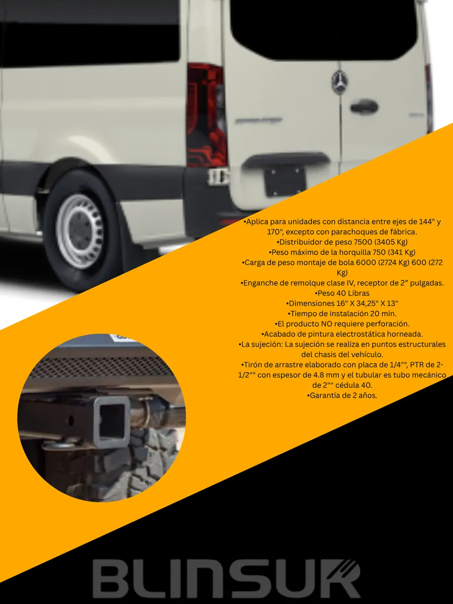 Tirón De Arrastre Mercedes Benz Sprinter 2014 - 2017 Solden - Image 3