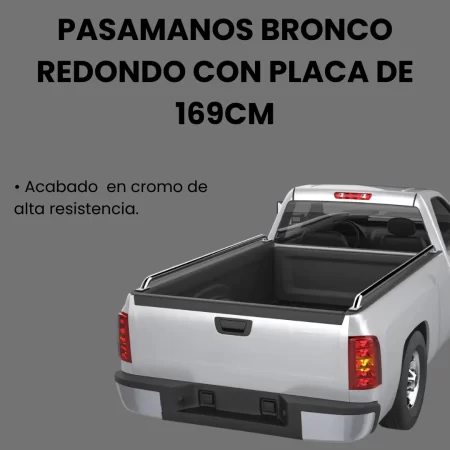 Barras Pasamanos Acero Dodge Pick Up 169cm Cromado - Image 3