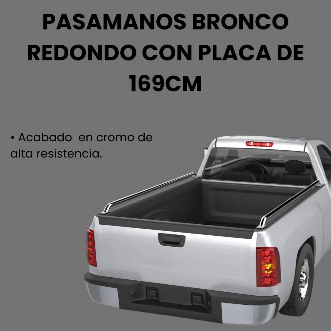 Barras Pasamanos Acero Toyota Pick Up 169cm Cromado - Image 3