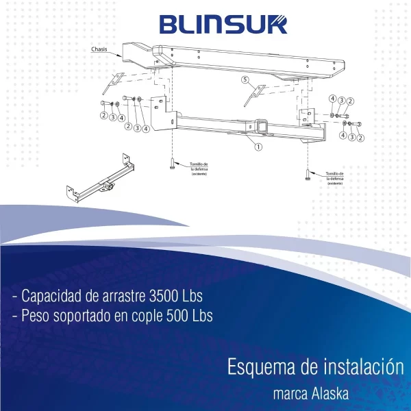 Tirón De Enganche Jeep Wrangler Tj 1997-2006 Alaska