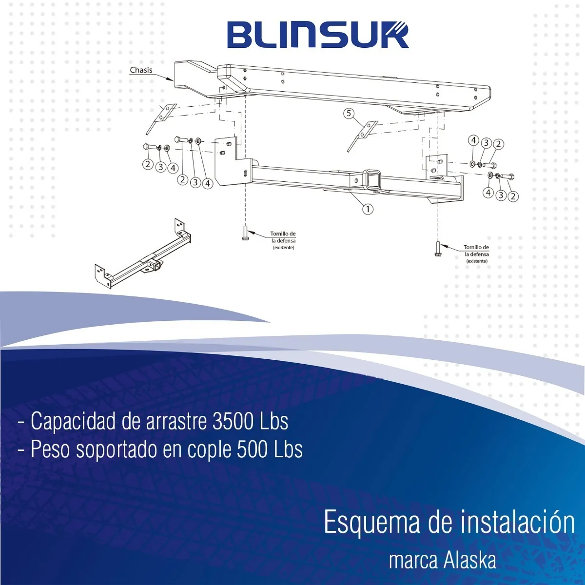 Tirón De Enganche Jeep Wrangler Tj 1997-2006 Alaska - Image 3