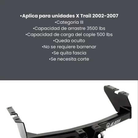 Tirón De Enganche Nissan X-trail 2002-2007 Negro - Image 3