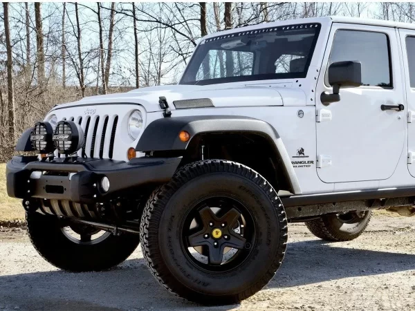 Defensa Jeep Jk Wrangler 2007 - 2018 Con Base Para Winch Del