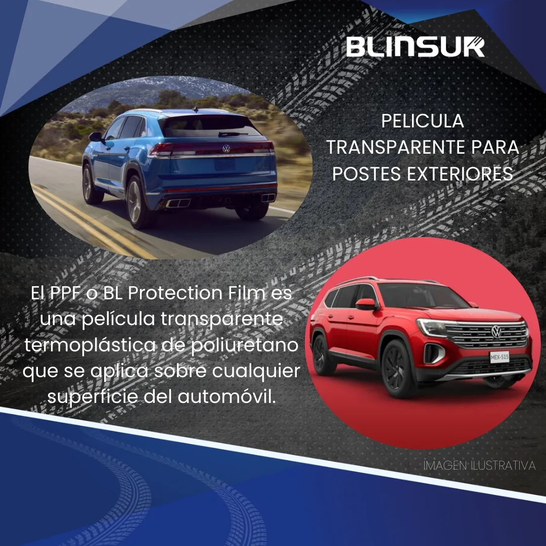 Protección Ppf Postes Exteriores Para Teramont R 2024 - Image 3