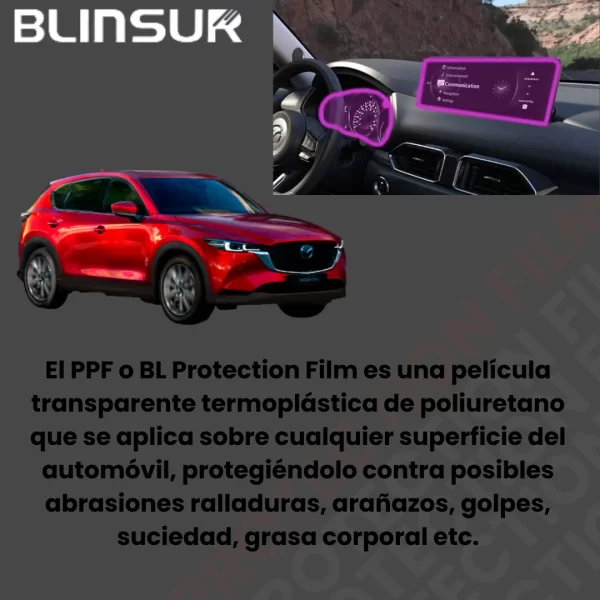 Protección Ppf De Pantalla Y Cluster Mazda Cx5 24 Automatico