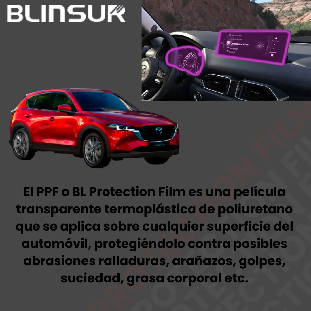 Protección Ppf De Pantalla Y Cluster Mazda Cx5 24 Automatico - Image 3