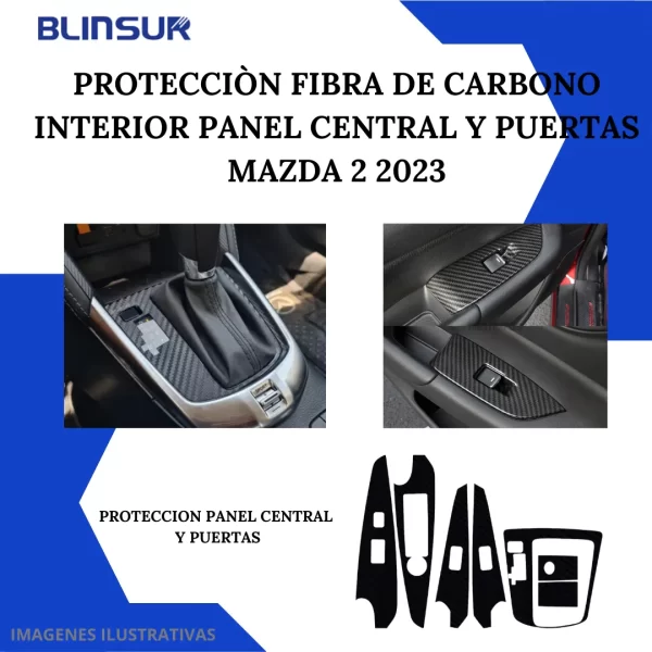 Kit Sticker Panel Central / Puertas Mazda 2 2022 2023 2024