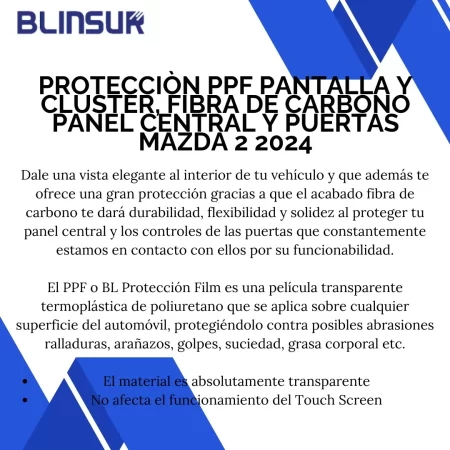 Kit De Interior Para Mazda 2 2024 Ppf/fibra De Carbono - Image 3
