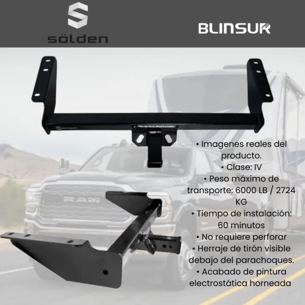 Tirón De Enganche Toyota Sienna 2003-2020 Negro