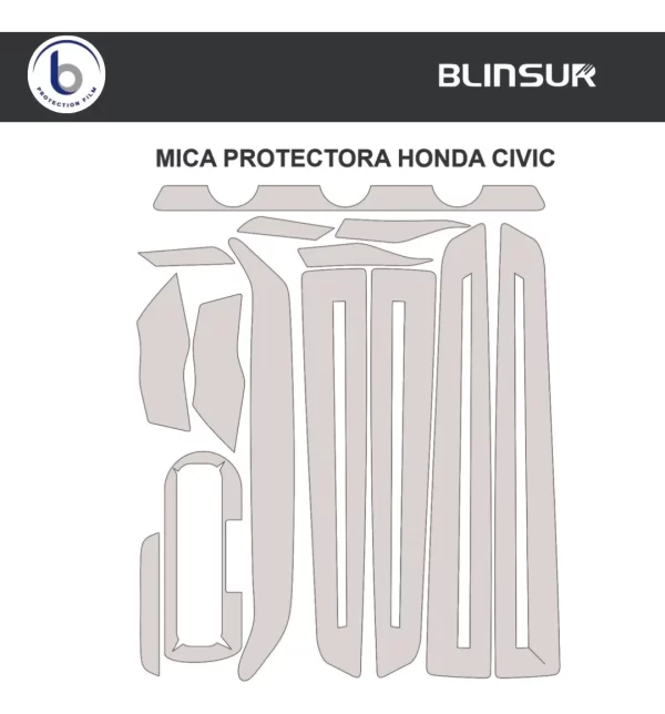 Protección Ppf Interior, Compatible Con Honda Civic
