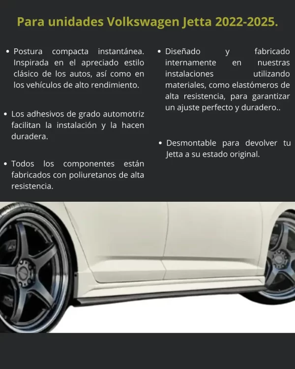 Juego De Estribos Laterales Para Vw Jetta 2022 - 2025