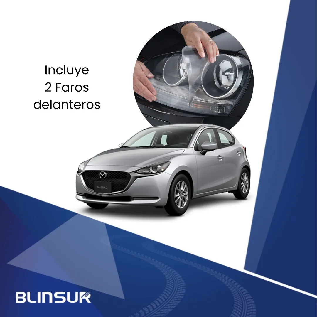 Sticker Protección Ppf Faros Mazda 2 2019 2023 - Image 3