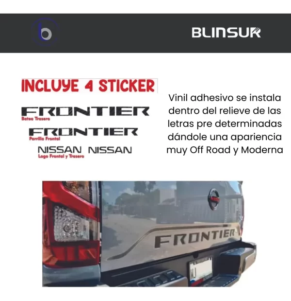 Stickers Bl Accesorios Para Np300 Frontier Fibra De Carbono