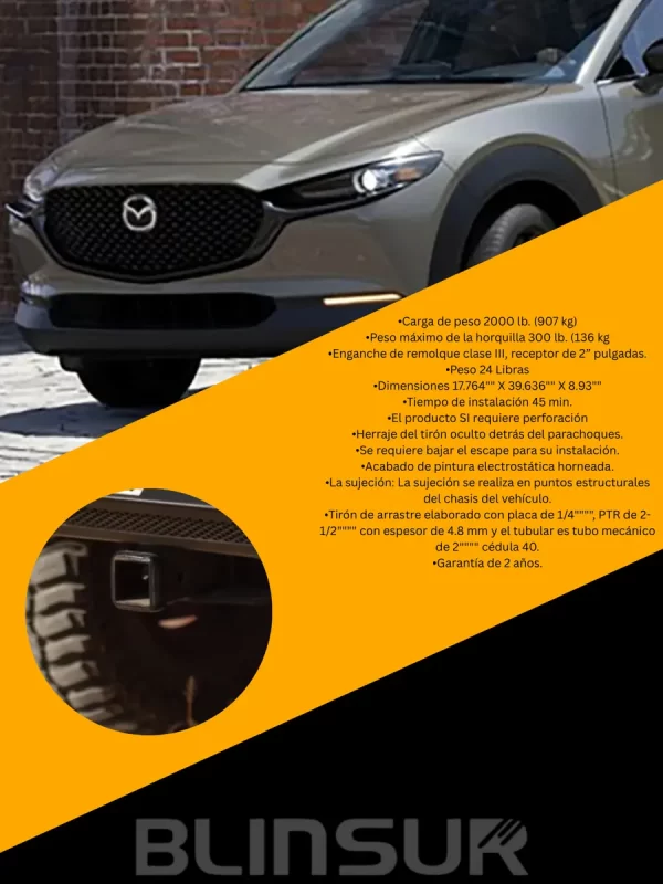 Kit Tiron De Arrastre Mazda Cx-30 2020 - 2024 + Cople Y Bola