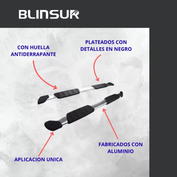Estribos Cromados Para Toyota Tacoma D Cabina 2015 - 2025