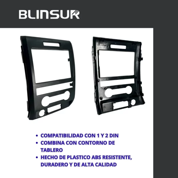Base Frente Adaptador Estereo Ford Lobo F150 2009 2013