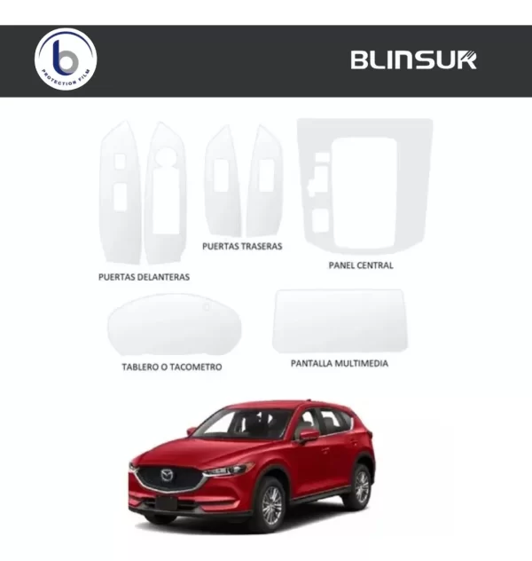 Proteccion Ppf Puertas Panel Pantalla Mazda Cx5 2019