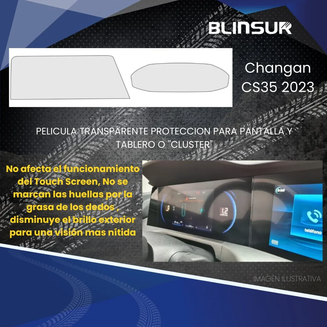 Protección Bl Pantalla Y Tacómetro Para Changan Cs35 2023 - Image 3