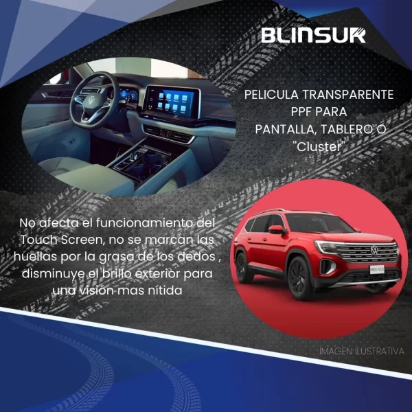 Protección Ppf Pantalla Y Cluster Para Teramont R 2024