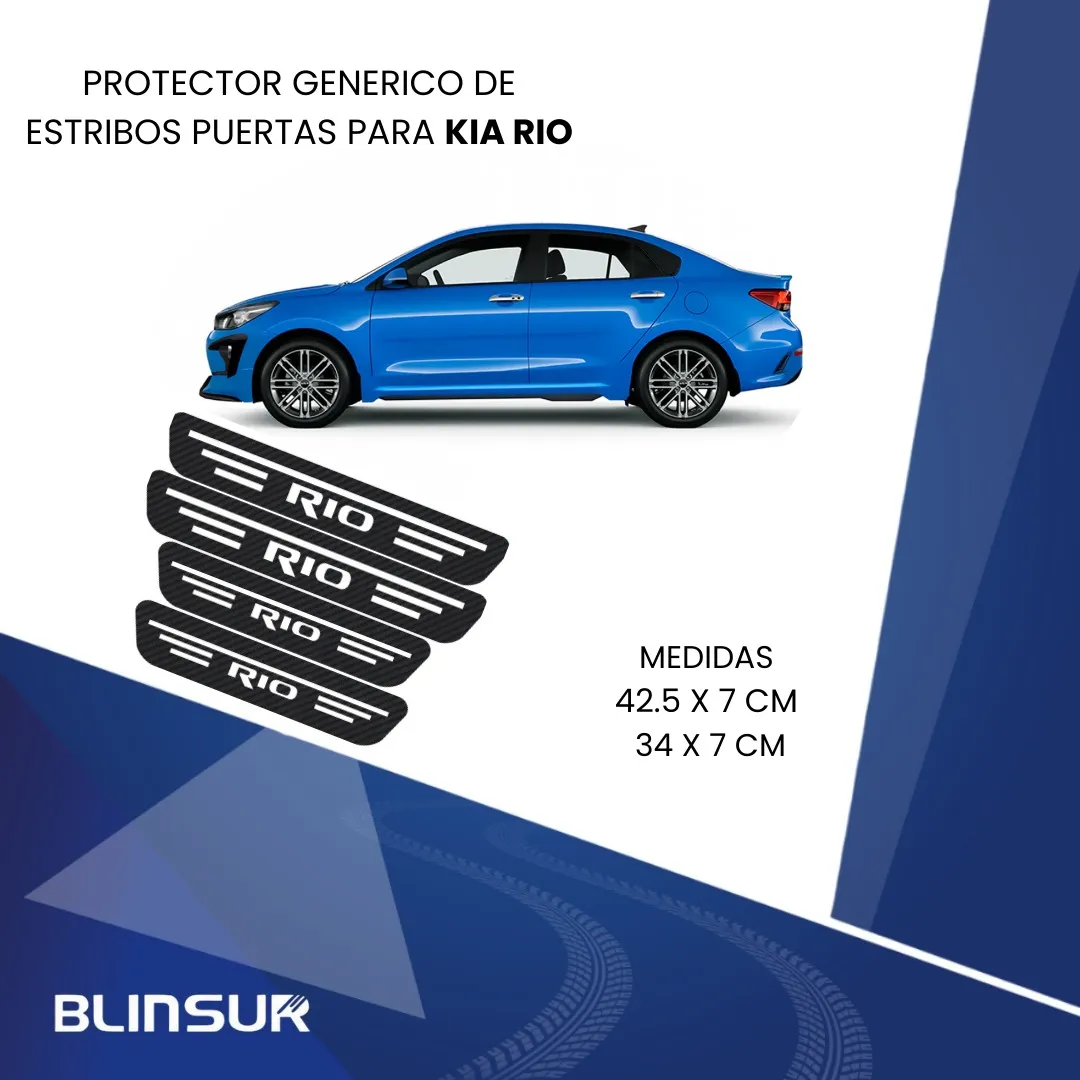 Cinta Protectora Bl Embellecedora De Estribos Para Kia Rio - Image 3