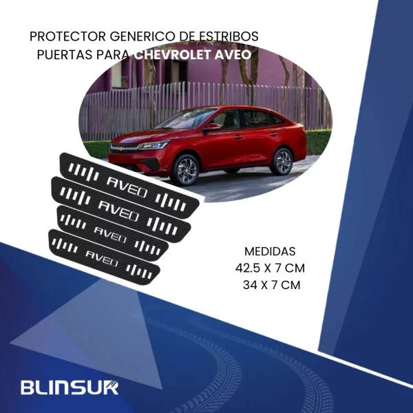 Cinta Protectora Bl Embellecedora De Estribos Para Aveo