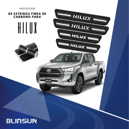 Sticker Protección Bl De Estribos Puertas Para Hilux - Image 3