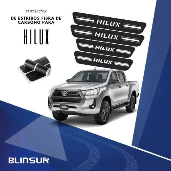 Sticker Protección Bl De Estribos Puertas Para Hilux