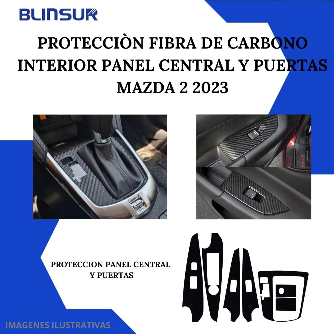 Kit Sticker Panel Central / Puertas Mazda 2 2022 2023 2024 - Image 3