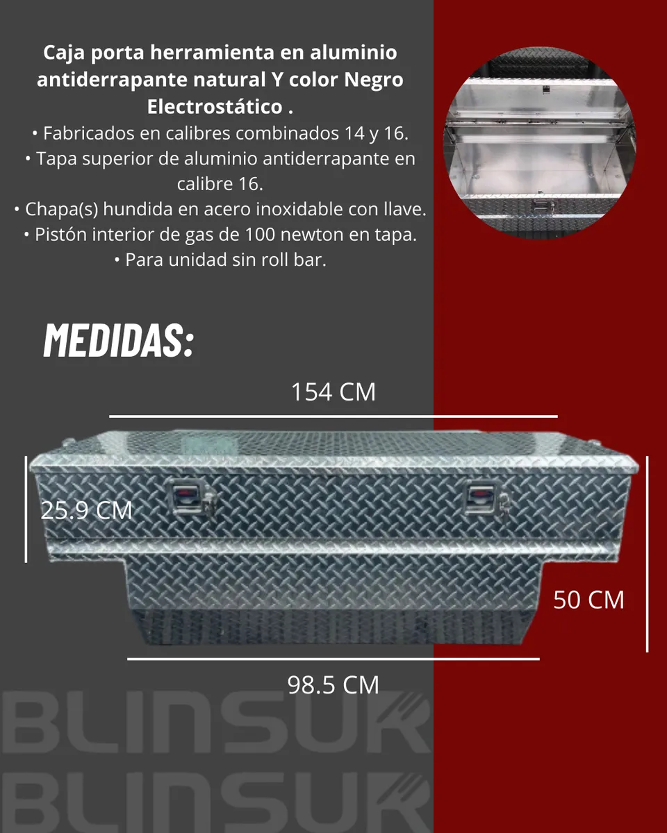 Caja De Herramientas Chev Silverado 2016-2024+ C/resaques - Image 3