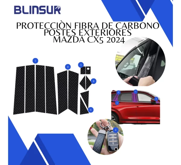 Protecciòn De Postes Exteriores Mazda Cx5 2024